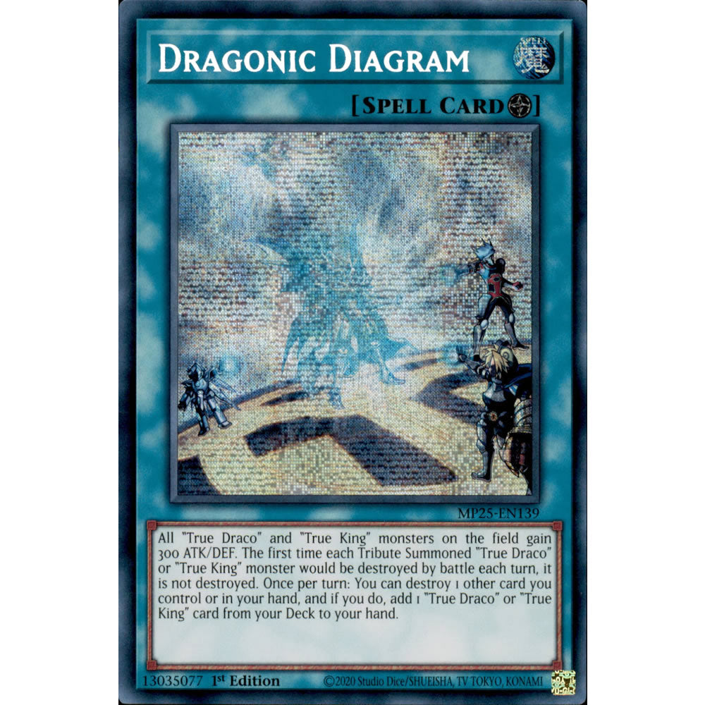 Dragonic Diagram MP25-EN139 Yu-Gi-Oh! Card from the Mega Tin 2025 Mega Pack Set