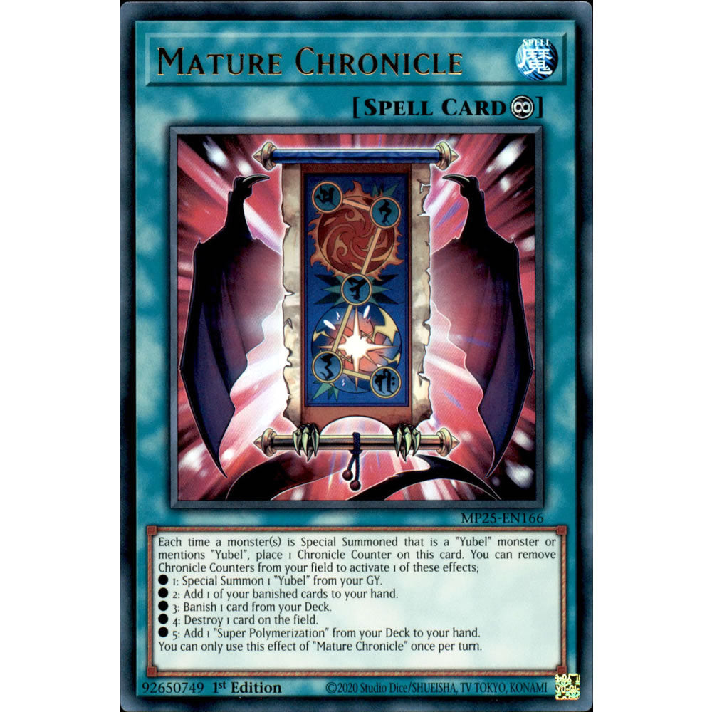 Mature Chronicle MP25-EN166 Yu-Gi-Oh! Card from the Mega Tin 2025 Mega Pack Set