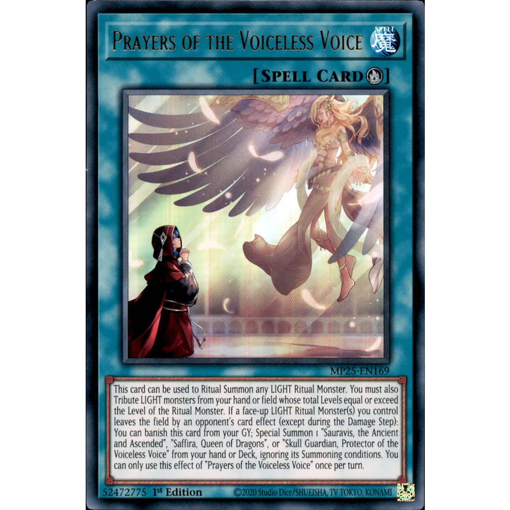 Prayers of the Voiceless Voice MP25-EN169 Yu-Gi-Oh! Card from the Mega Tin 2025 Mega Pack Set