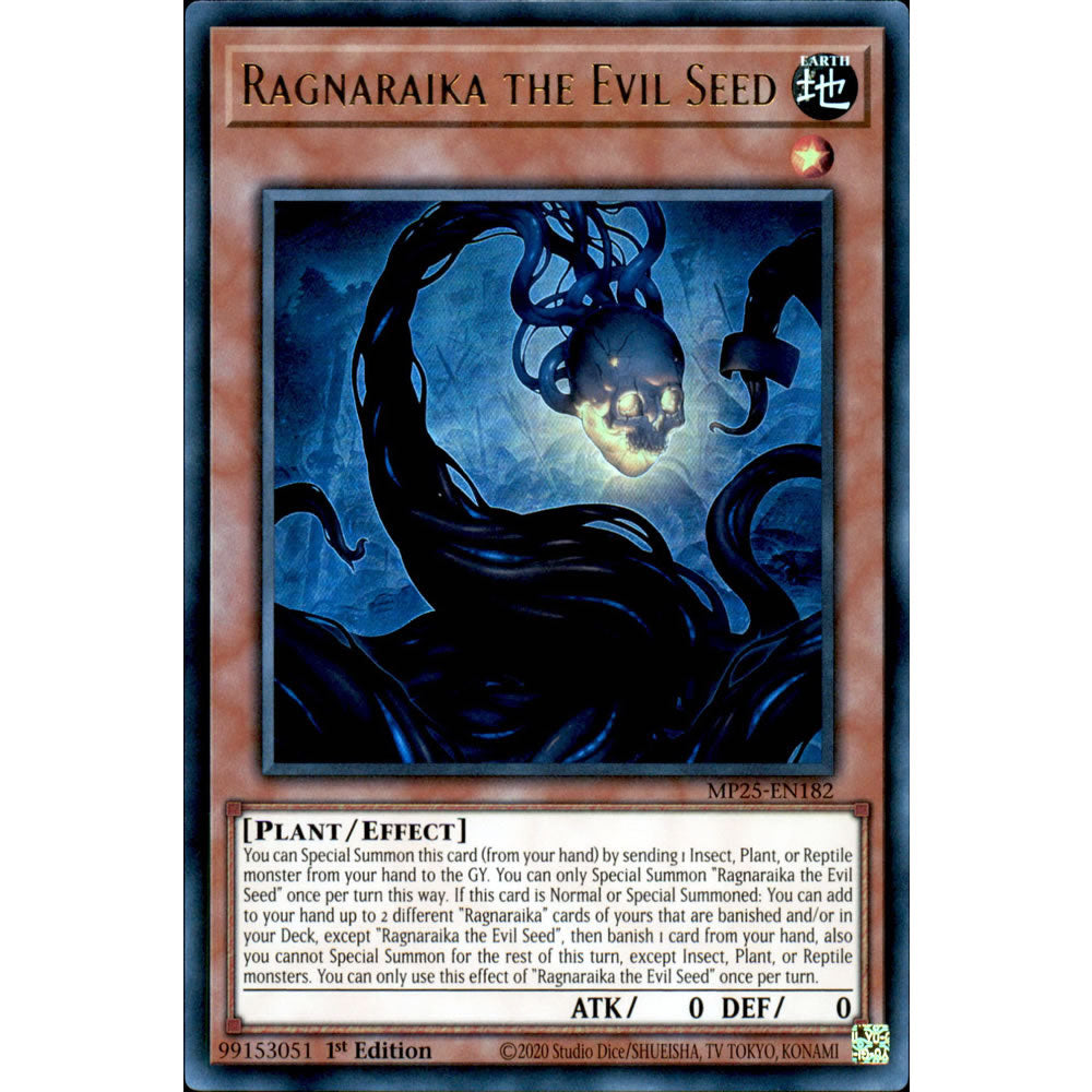 Ragnaraika the Evil Seed MP25-EN182 Yu-Gi-Oh! Card from the Mega Tin 2025 Mega Pack Set