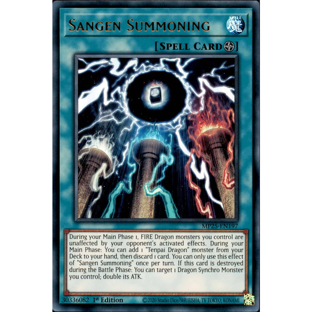 Sangen Summoning MP25-EN197 Yu-Gi-Oh! Card from the Mega Tin 2025 Mega Pack Set