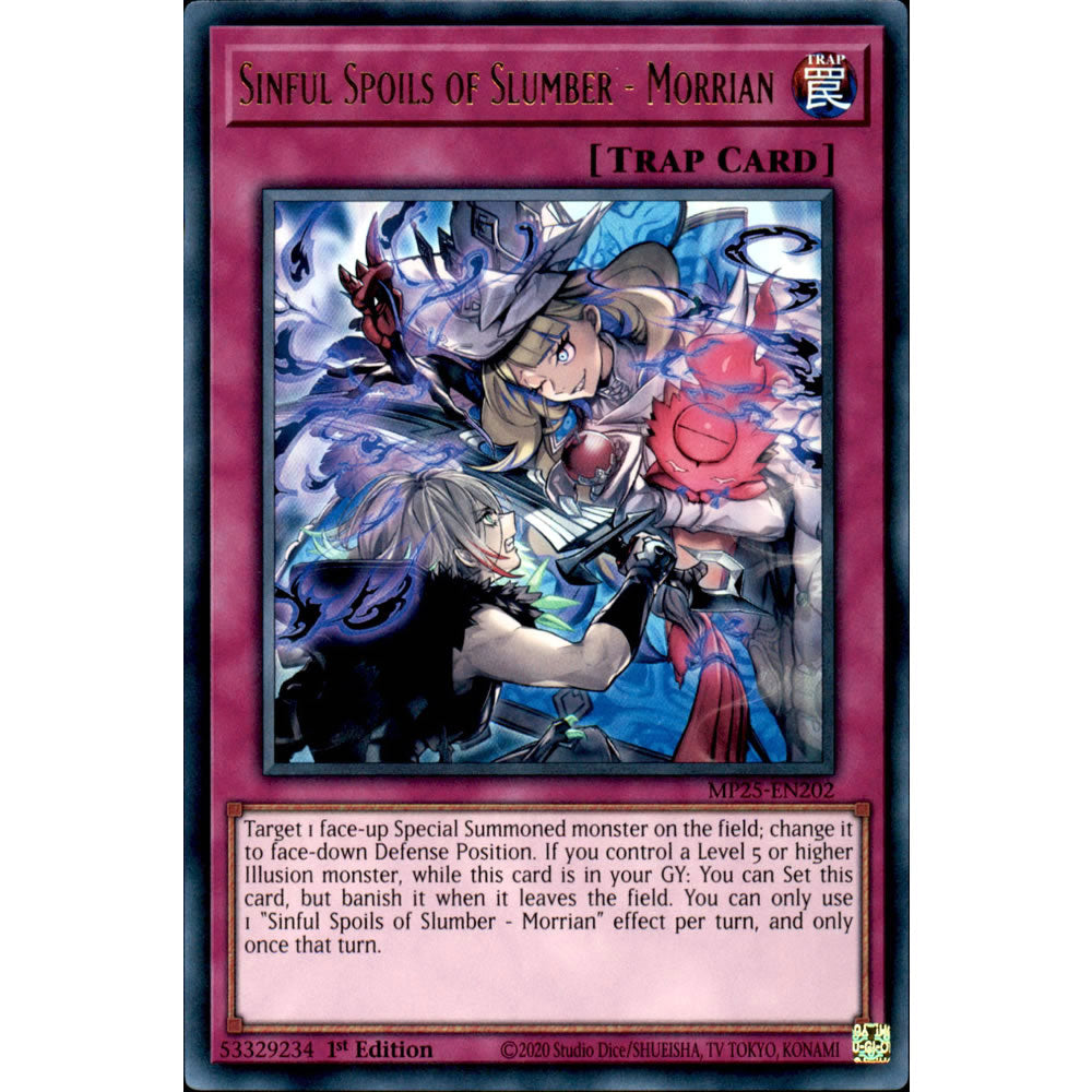 Sinful Spoils of Slumber - Morrian MP25-EN202 Yu-Gi-Oh! Card from the Mega Tin 2025 Mega Pack Set