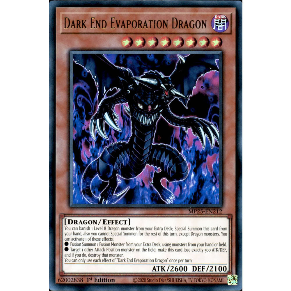 Dark End Evaporation Dragon MP25-EN212 Yu-Gi-Oh! Card from the Mega Tin 2025 Mega Pack Set