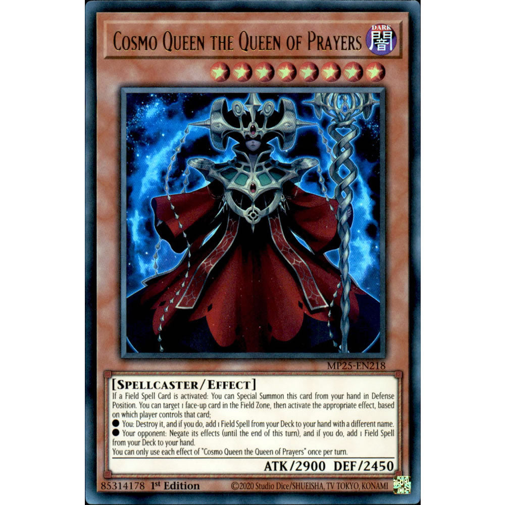 Cosmo Queen the Queen of Prayers MP25-EN218 Yu-Gi-Oh! Card from the Mega Tin 2025 Mega Pack Set