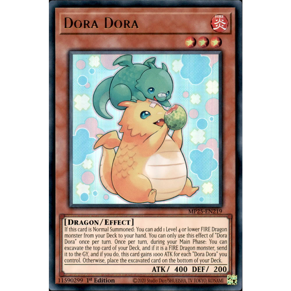 Dora Dora MP25-EN219 Yu-Gi-Oh! Card from the Mega Tin 2025 Mega Pack Set