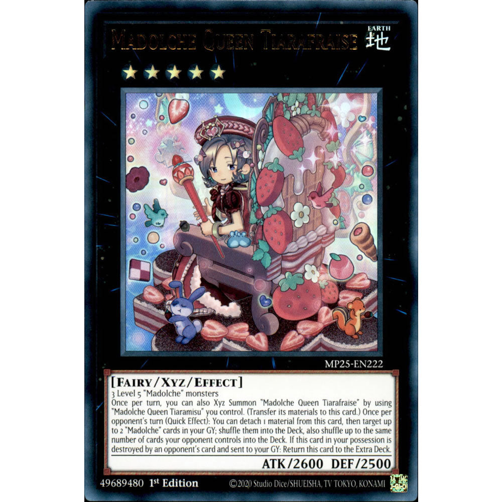Madolche Queen Tiarafraise MP25-EN222 Yu-Gi-Oh! Card from the Mega Tin 2025 Mega Pack Set