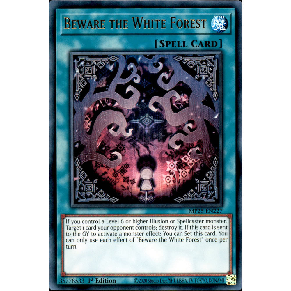 Beware the White Forest MP25-EN227 Yu-Gi-Oh! Card from the Mega Tin 2025 Mega Pack Set