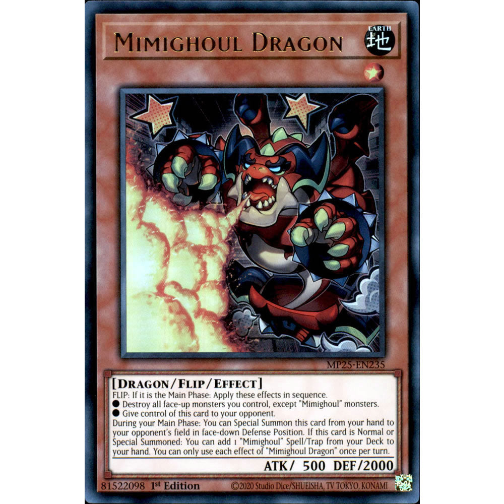 Mimighoul Dragon MP25-EN235 Yu-Gi-Oh! Card from the Mega Tin 2025 Mega Pack Set