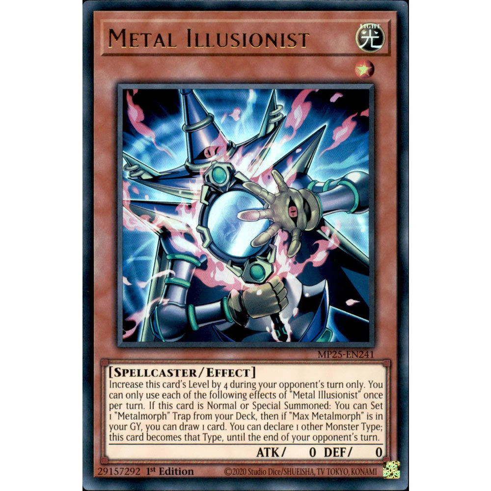Metal Illusionist MP25-EN241 Yu-Gi-Oh! Card from the Mega Tin 2025 Mega Pack Set