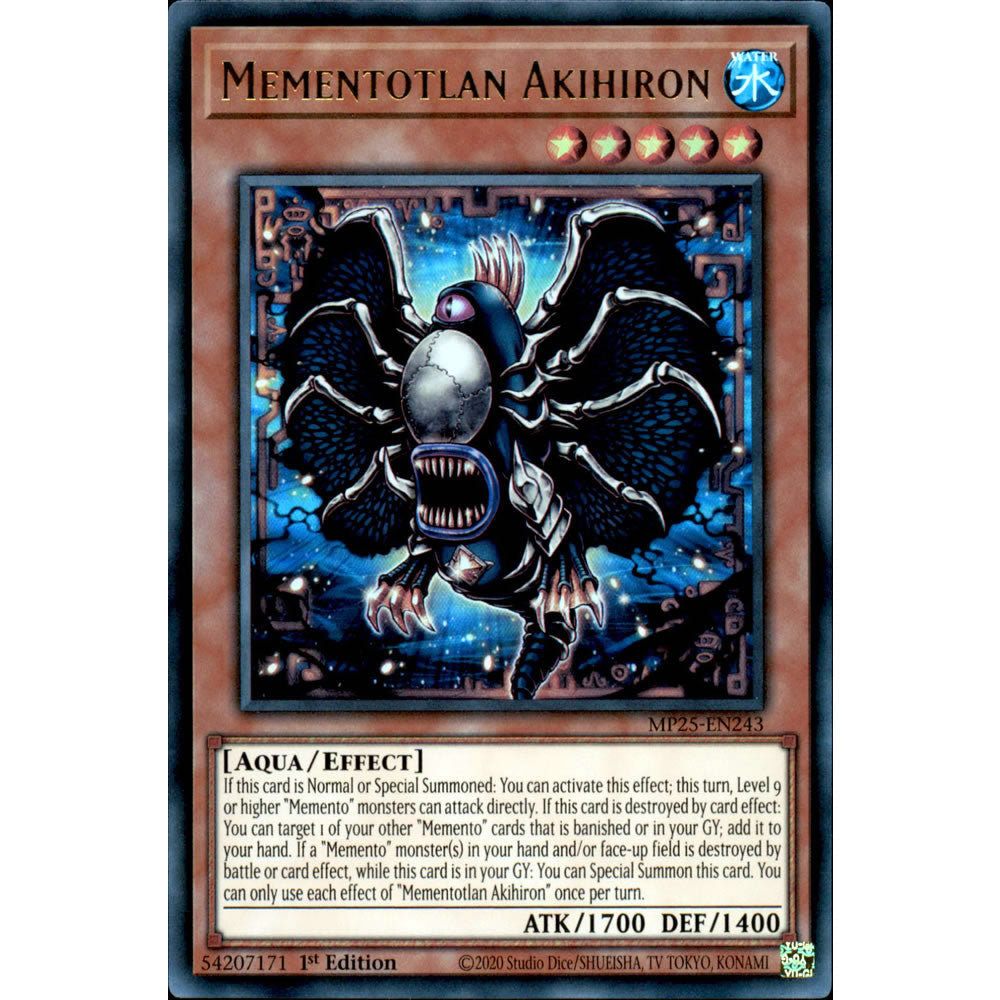 Mementotlan Akihiron MP25-EN243 Yu-Gi-Oh! Card from the Mega Tin 2025 Mega Pack Set