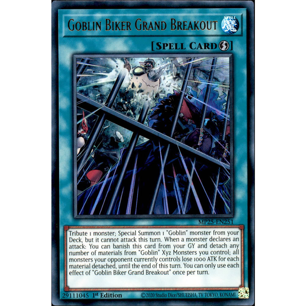 Goblin Biker Grand Breakout MP25-EN251 Yu-Gi-Oh! Card from the Mega Tin 2025 Mega Pack Set