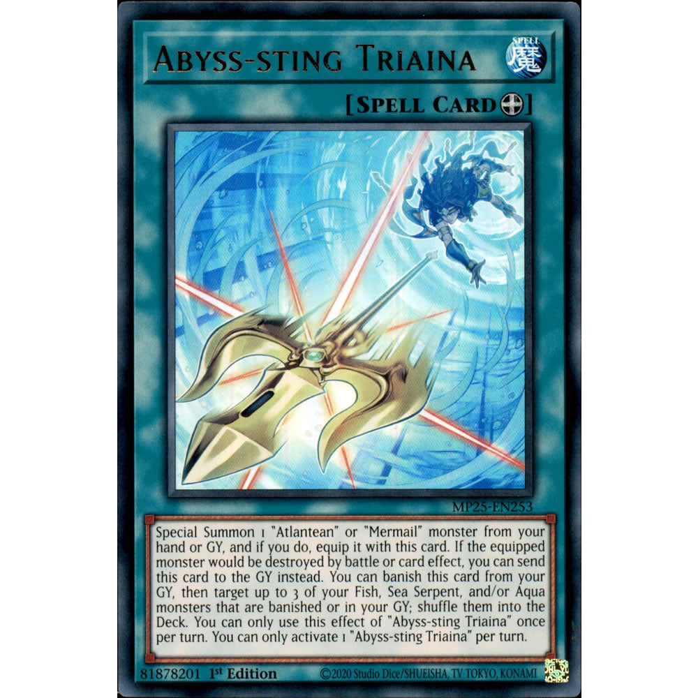 Abyss-sting Triaina MP25-EN253 Yu-Gi-Oh! Card from the Mega Tin 2025 Mega Pack Set