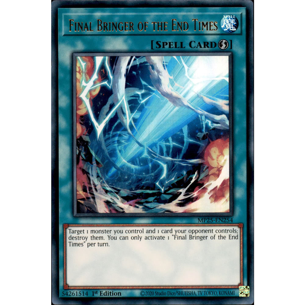 Final Bringer of the End Times MP25-EN254 Yu-Gi-Oh! Card from the Mega Tin 2025 Mega Pack Set