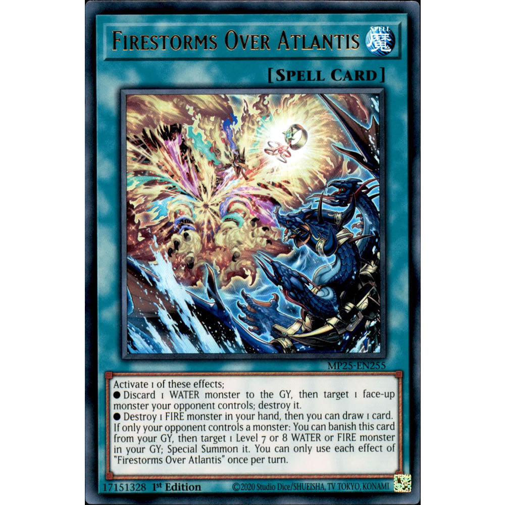 Firestorms Over Atlantis MP25-EN255 Yu-Gi-Oh! Card from the Mega Tin 2025 Mega Pack Set