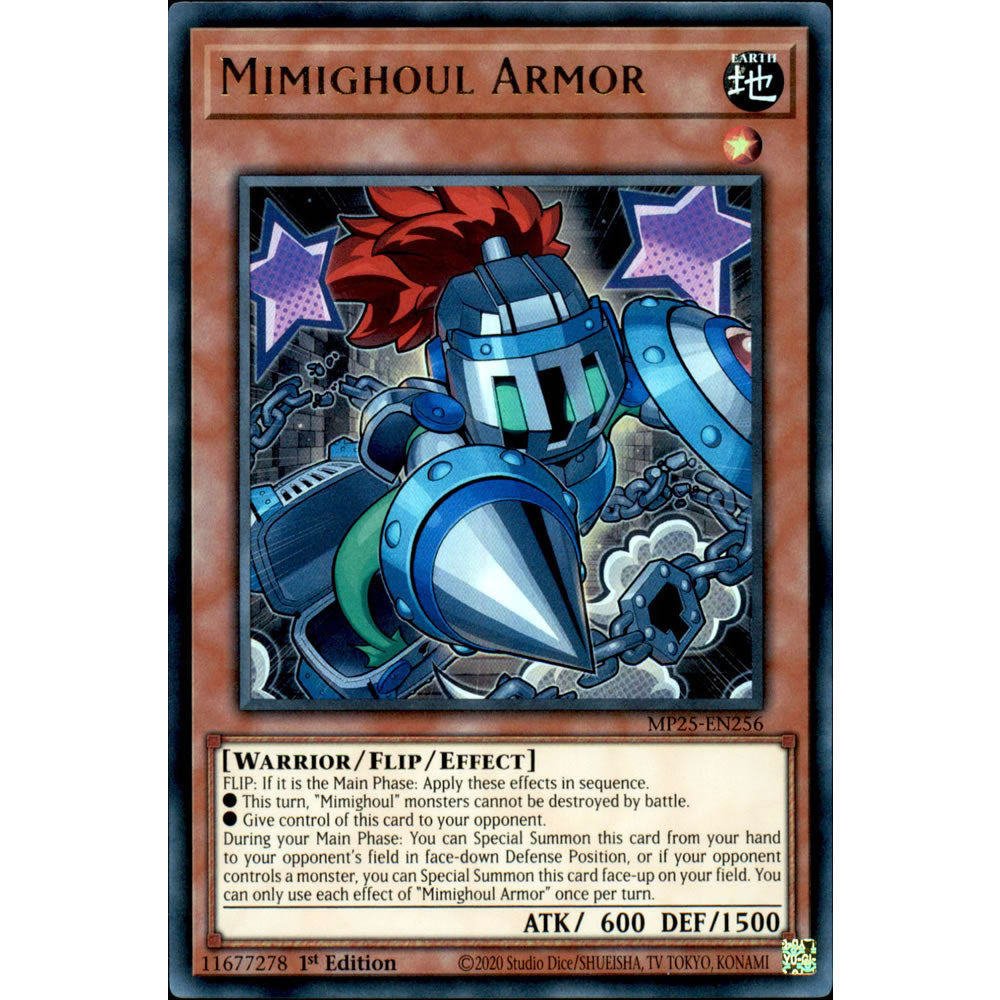 Mimighoul Armor MP25-EN256 Yu-Gi-Oh! Card from the Mega Tin 2025 Mega Pack Set
