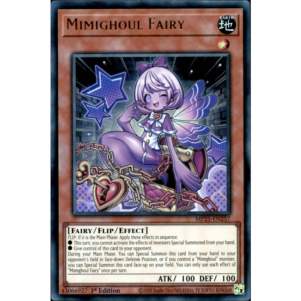 Mimighoul Fairy MP25-EN257 Yu-Gi-Oh! Card from the Mega Tin 2025 Mega Pack Set