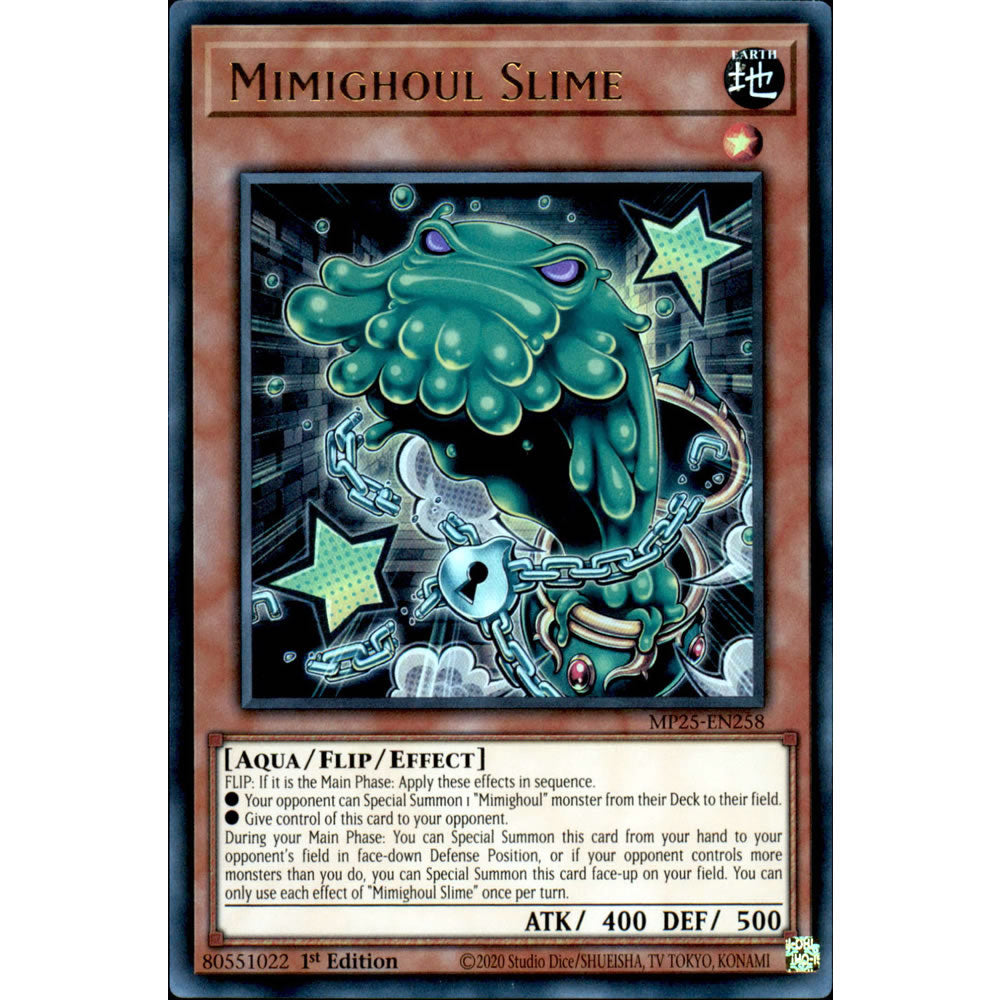 Mimighoul Slime MP25-EN258 Yu-Gi-Oh! Card from the Mega Tin 2025 Mega Pack Set