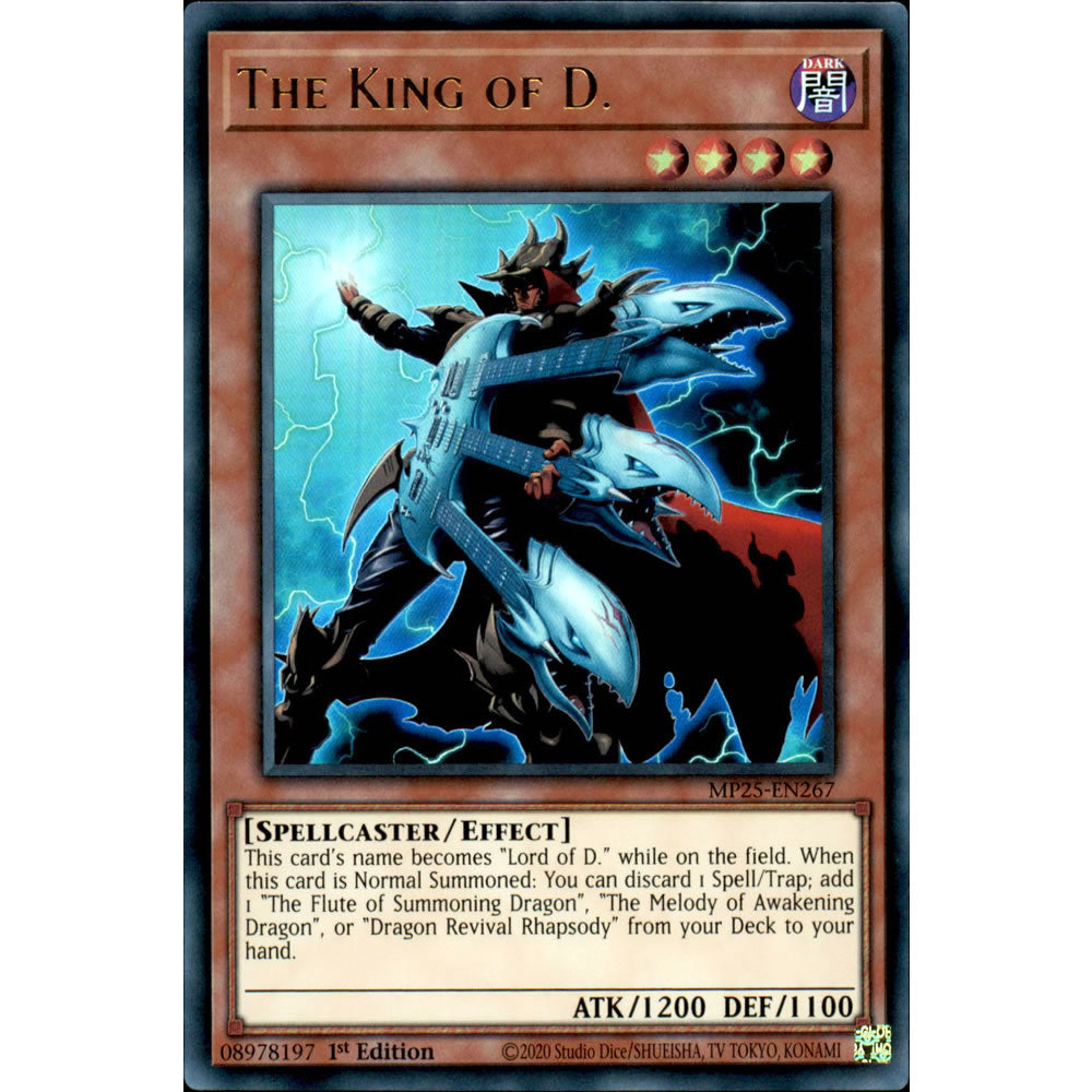 The King of D. MP25-EN267 Yu-Gi-Oh! Card from the Mega Tin 2025 Mega Pack Set