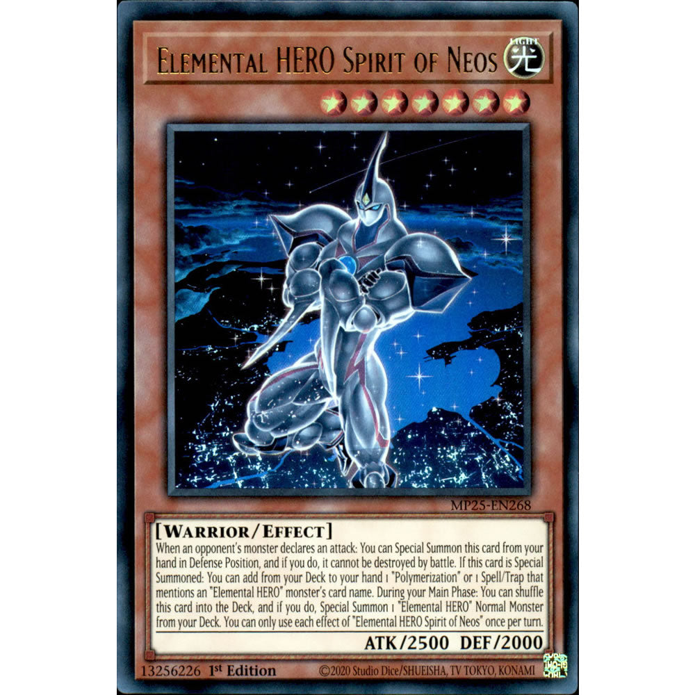 Elemental HERO Spirit of Neos MP25-EN268 Yu-Gi-Oh! Card from the Mega Tin 2025 Mega Pack Set