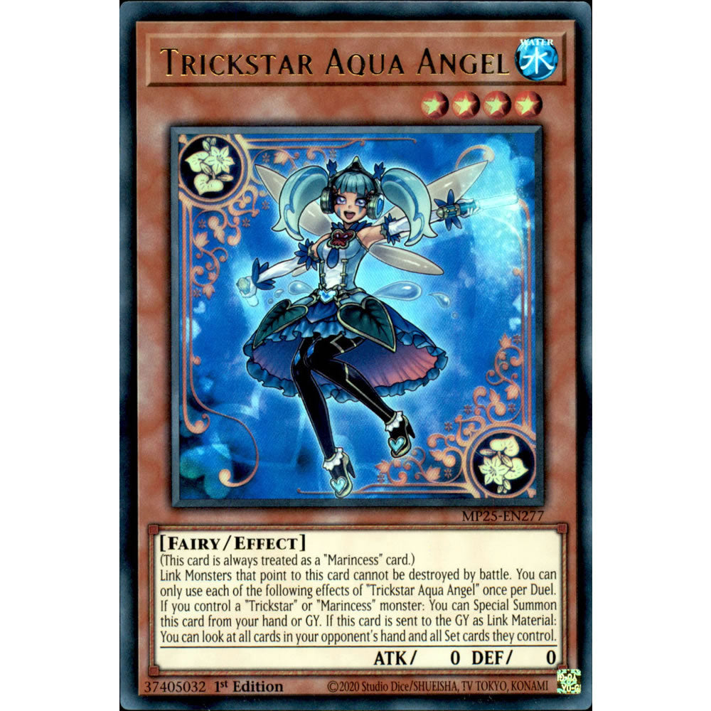 Trickstar Aqua Angel MP25-EN277 Yu-Gi-Oh! Card from the Mega Tin 2025 Mega Pack Set