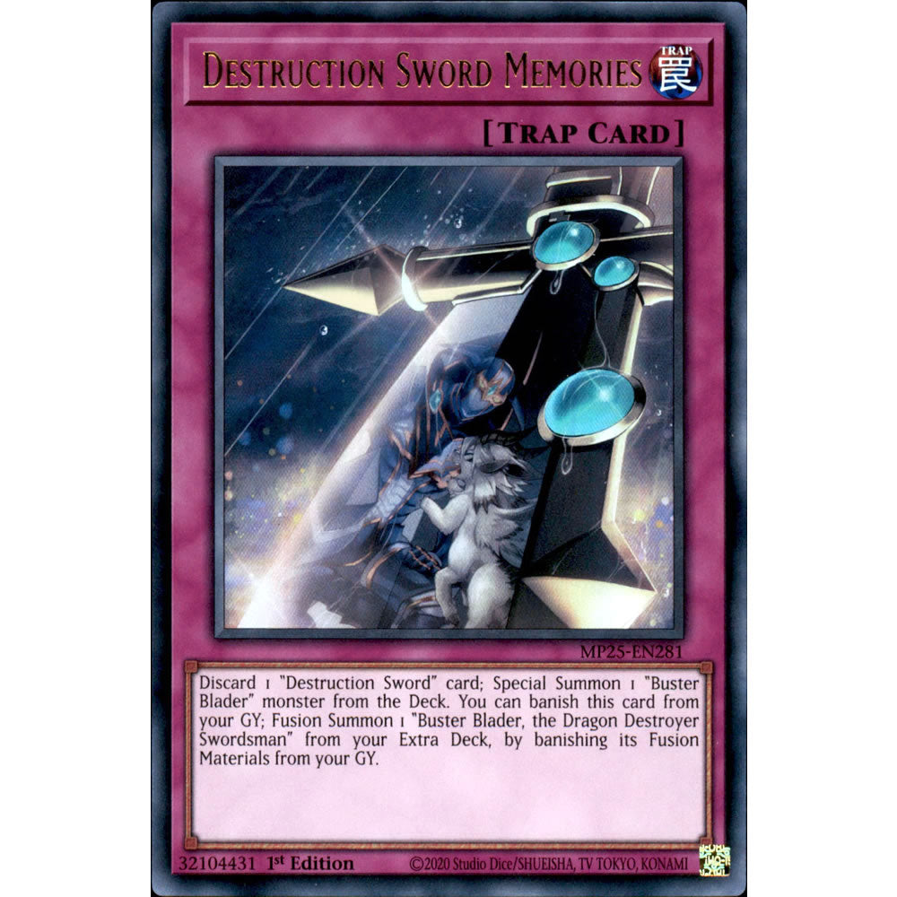 Destruction Sword Memories MP25-EN281 Yu-Gi-Oh! Card from the Mega Tin 2025 Mega Pack Set