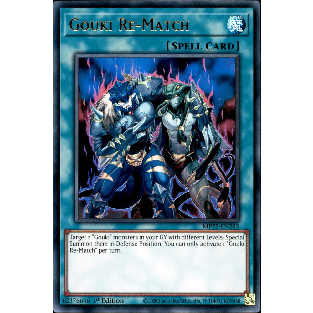 Gouki Re-Match MP25-EN283 Yu-Gi-Oh! Card from the Mega Tin 2025 Mega Pack Set