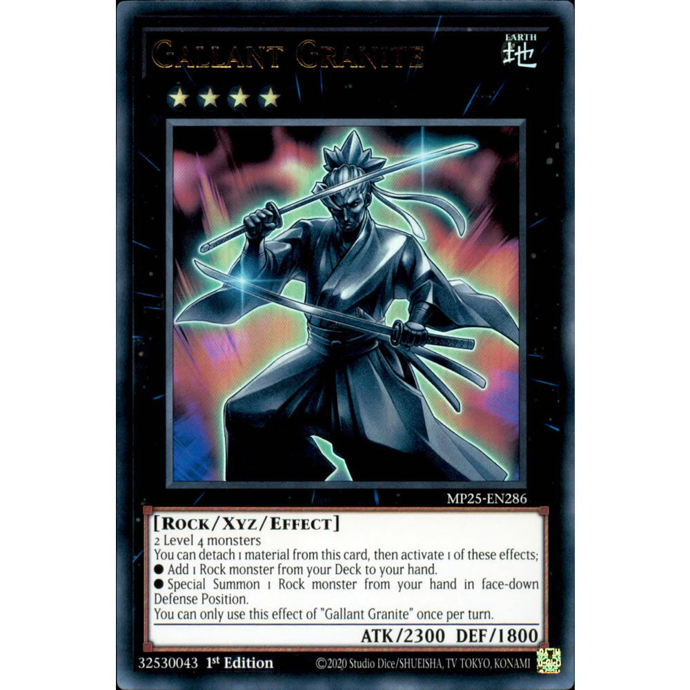 Gallant Granite MP25-EN286 Yu-Gi-Oh! Card from the Mega Tin 2025 Mega Pack Set