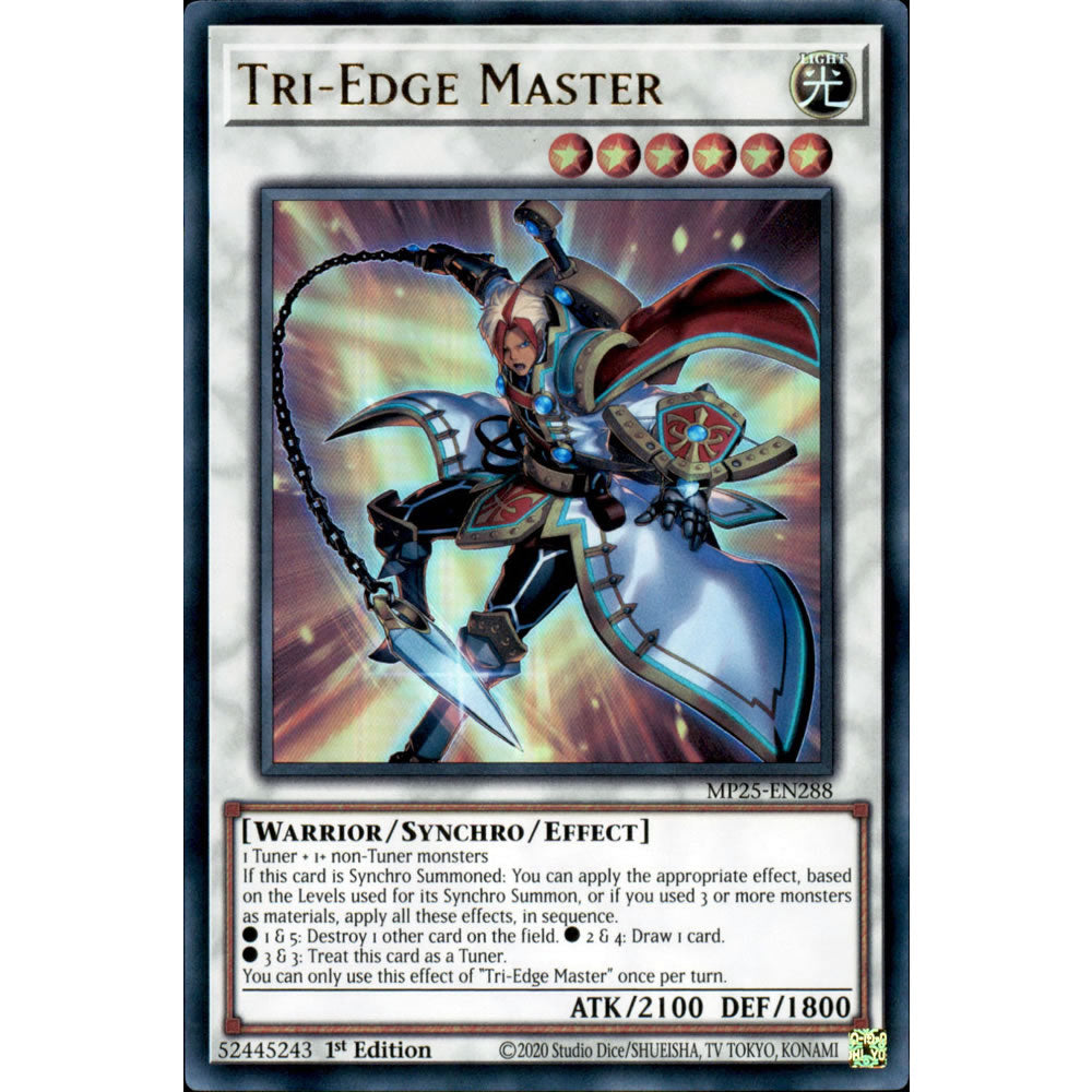 Tri-Edge Master MP25-EN288 Yu-Gi-Oh! Card from the Mega Tin 2025 Mega Pack Set