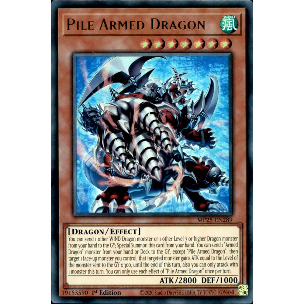 Pile Armed Dragon MP25-EN289 Yu-Gi-Oh! Card from the Mega Tin 2025 Mega Pack Set