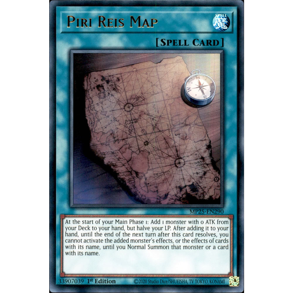 Piri Reis Map MP25-EN290 Yu-Gi-Oh! Card from the Mega Tin 2025 Mega Pack Set