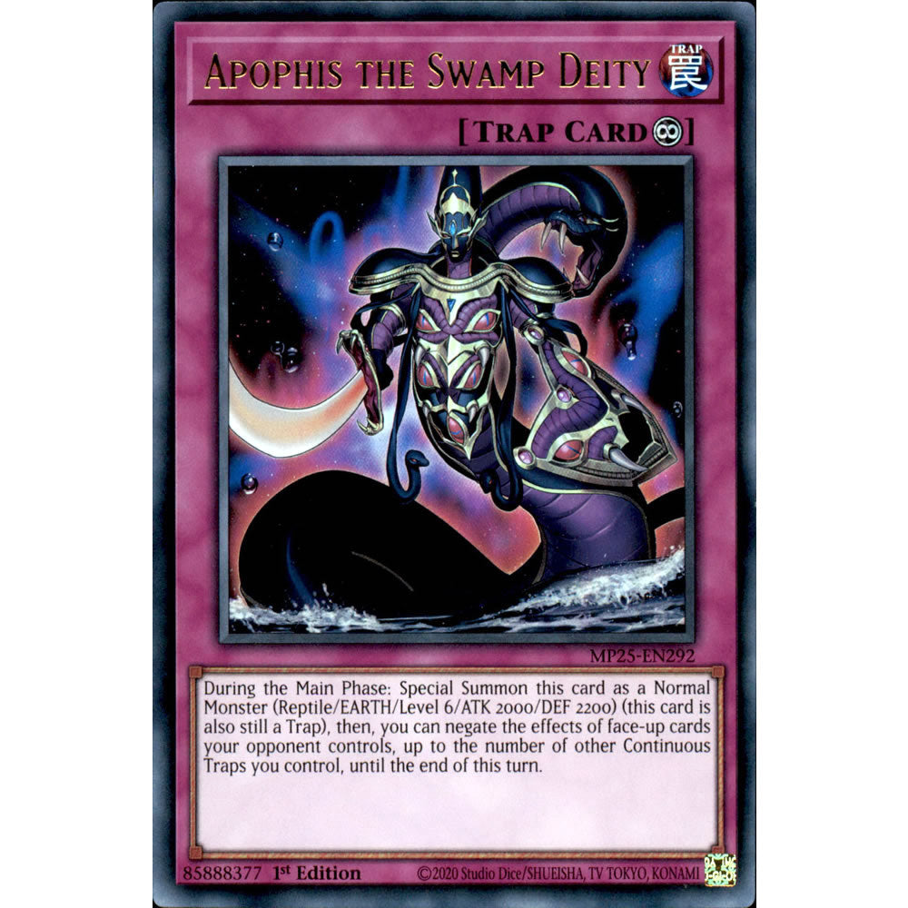 Apophis the Swamp Deity MP25-EN292 Yu-Gi-Oh! Card from the Mega Tin 2025 Mega Pack Set