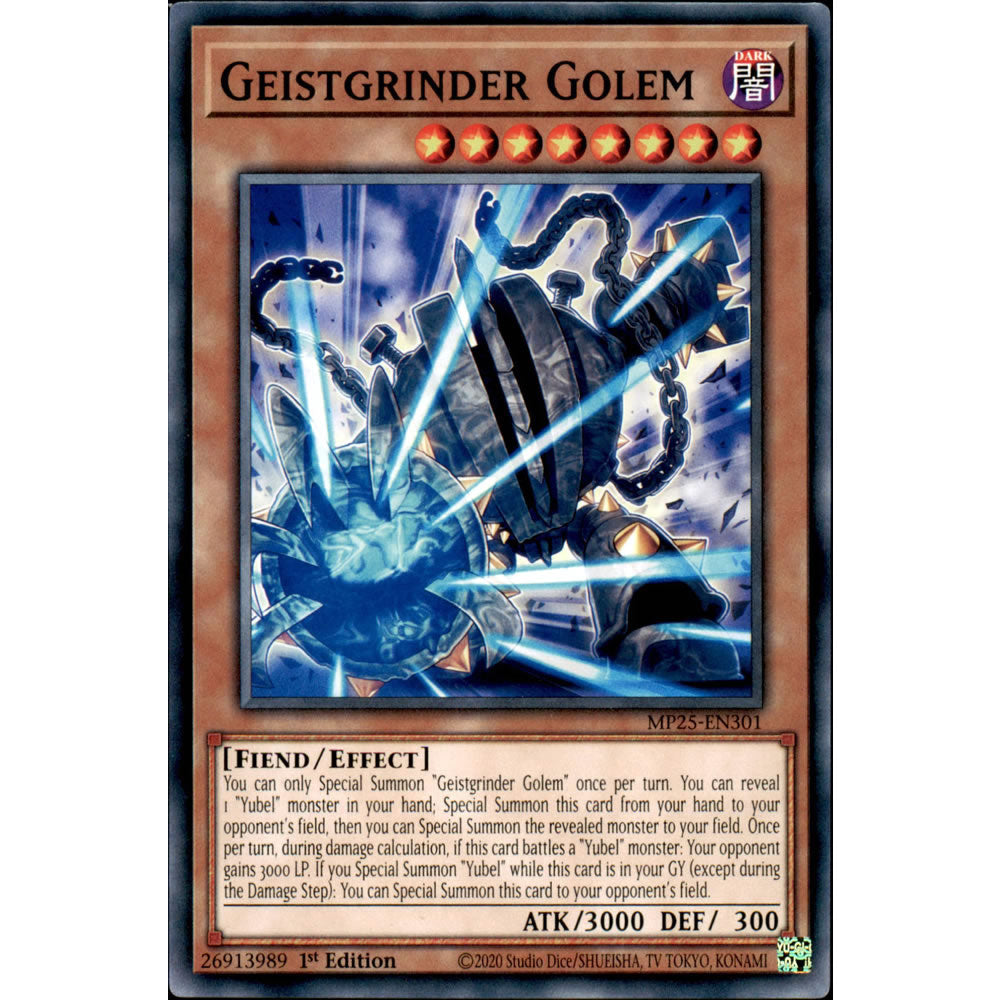 Geistgrinder Golem MP25-EN301 Yu-Gi-Oh! Card from the Mega Tin 2025 Mega Pack Set