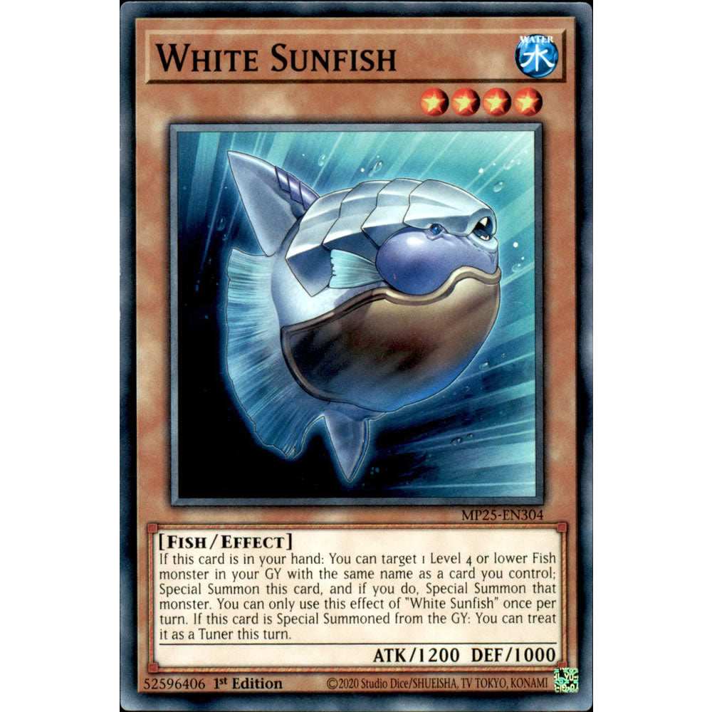 White Sunfish MP25-EN304 Yu-Gi-Oh! Card from the Mega Tin 2025 Mega Pack Set