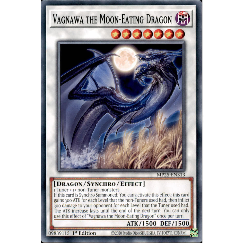 Vagnawa the Moon-Eating Dragon MP25-EN313 Yu-Gi-Oh! Card from the Mega Tin 2025 Mega Pack Set