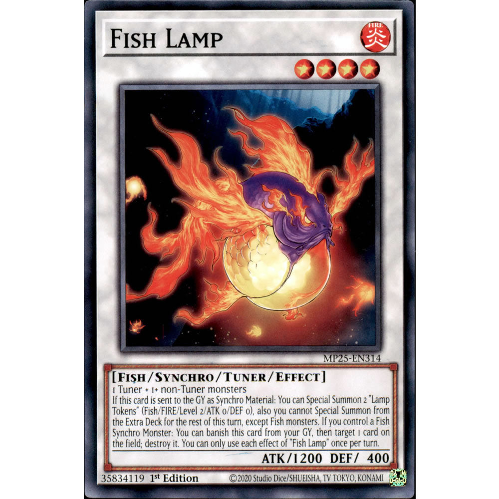 Fish Lamp MP25-EN314 Yu-Gi-Oh! Card from the Mega Tin 2025 Mega Pack Set