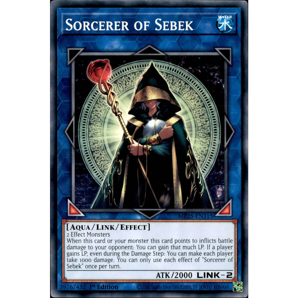 Sorcerer of Sebek MP25-EN315 Yu-Gi-Oh! Card from the Mega Tin 2025 Mega Pack Set