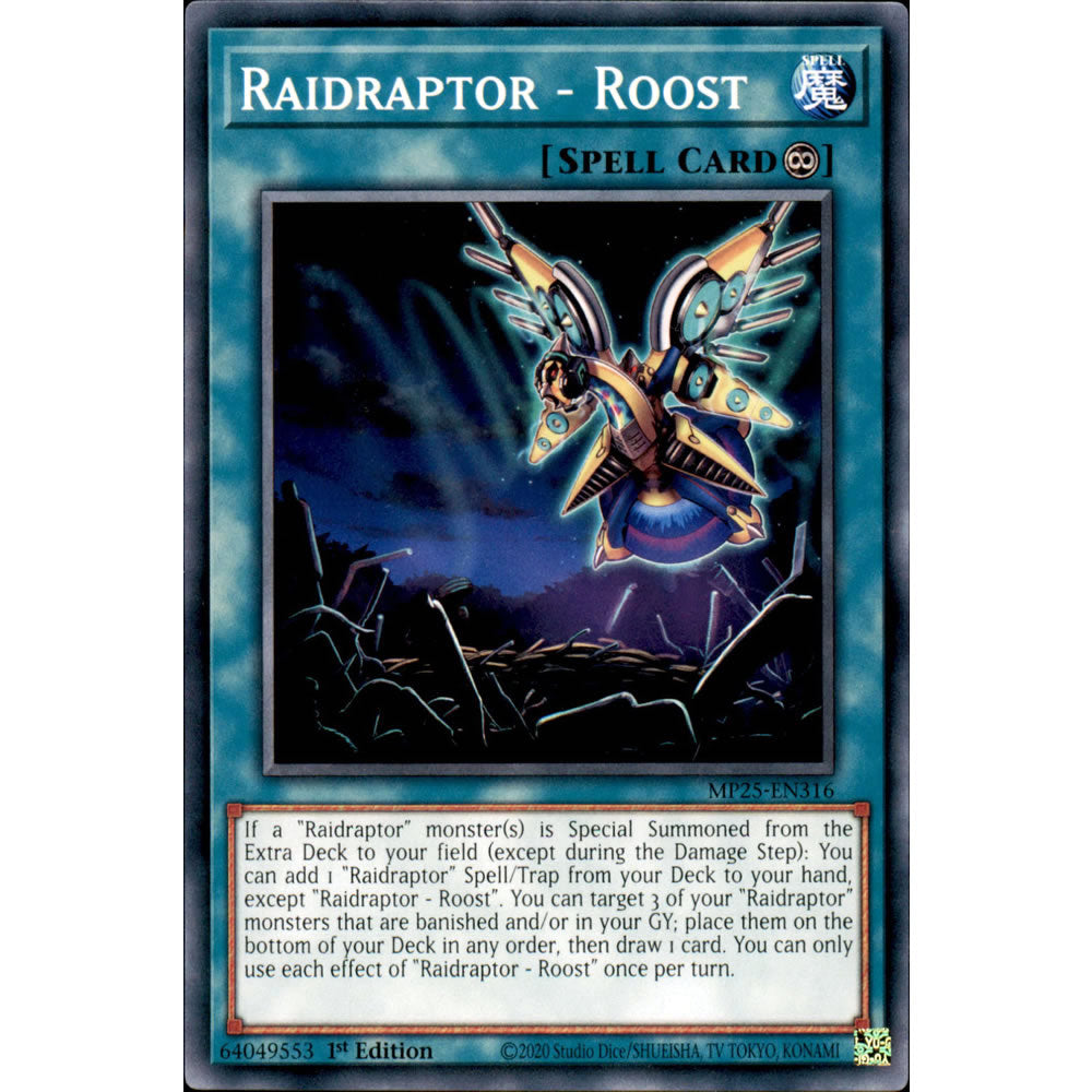 Raidraptor - Roost MP25-EN316 Yu-Gi-Oh! Card from the Mega Tin 2025 Mega Pack Set