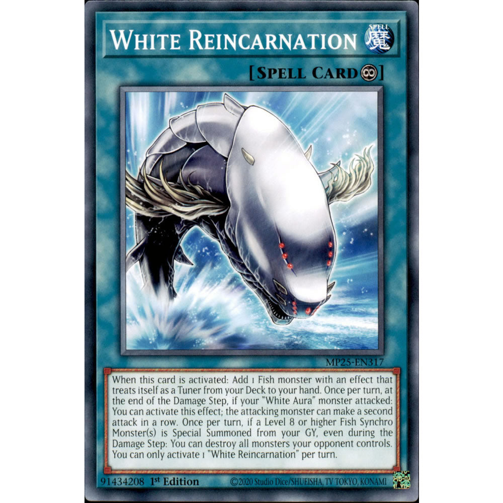 White Reincarnation MP25-EN317 Yu-Gi-Oh! Card from the Mega Tin 2025 Mega Pack Set