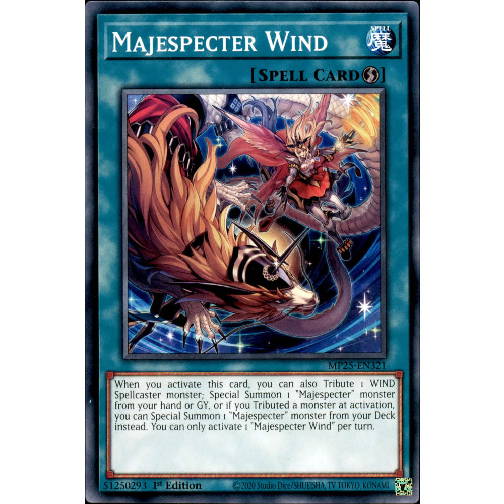 Majespecter Wind MP25-EN321 Yu-Gi-Oh! Card from the Mega Tin 2025 Mega Pack Set