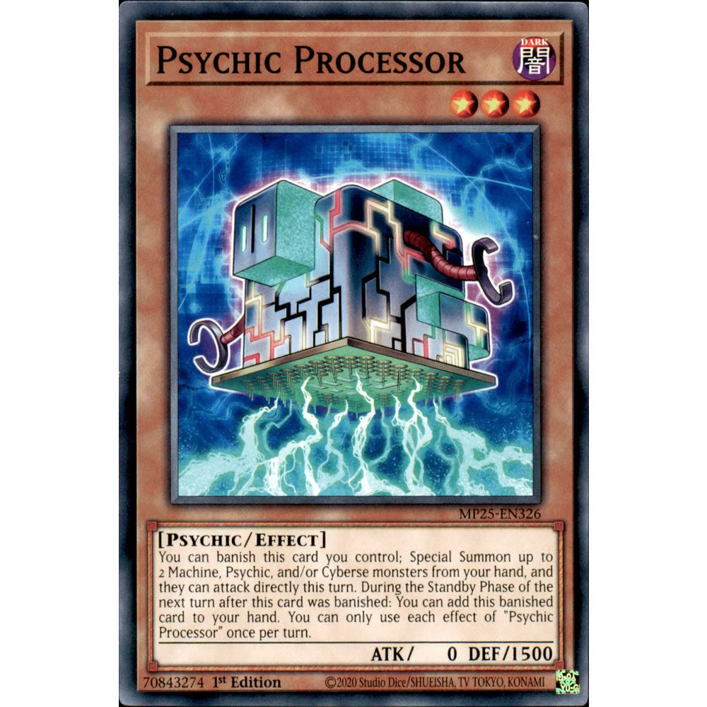 Psychic Processor MP25-EN326 Yu-Gi-Oh! Card from the Mega Tin 2025 Mega Pack Set