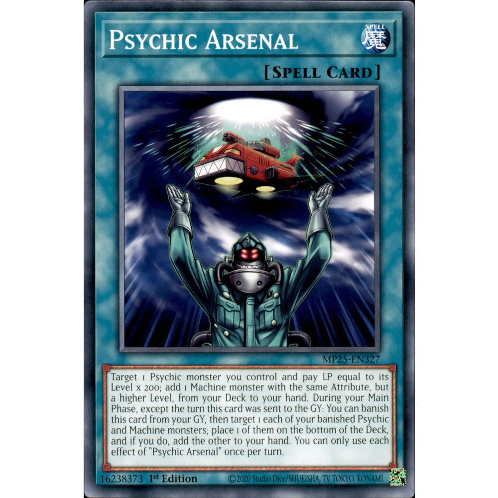 Psychic Arsenal MP25-EN327 Yu-Gi-Oh! Card from the Mega Tin 2025 Mega Pack Set