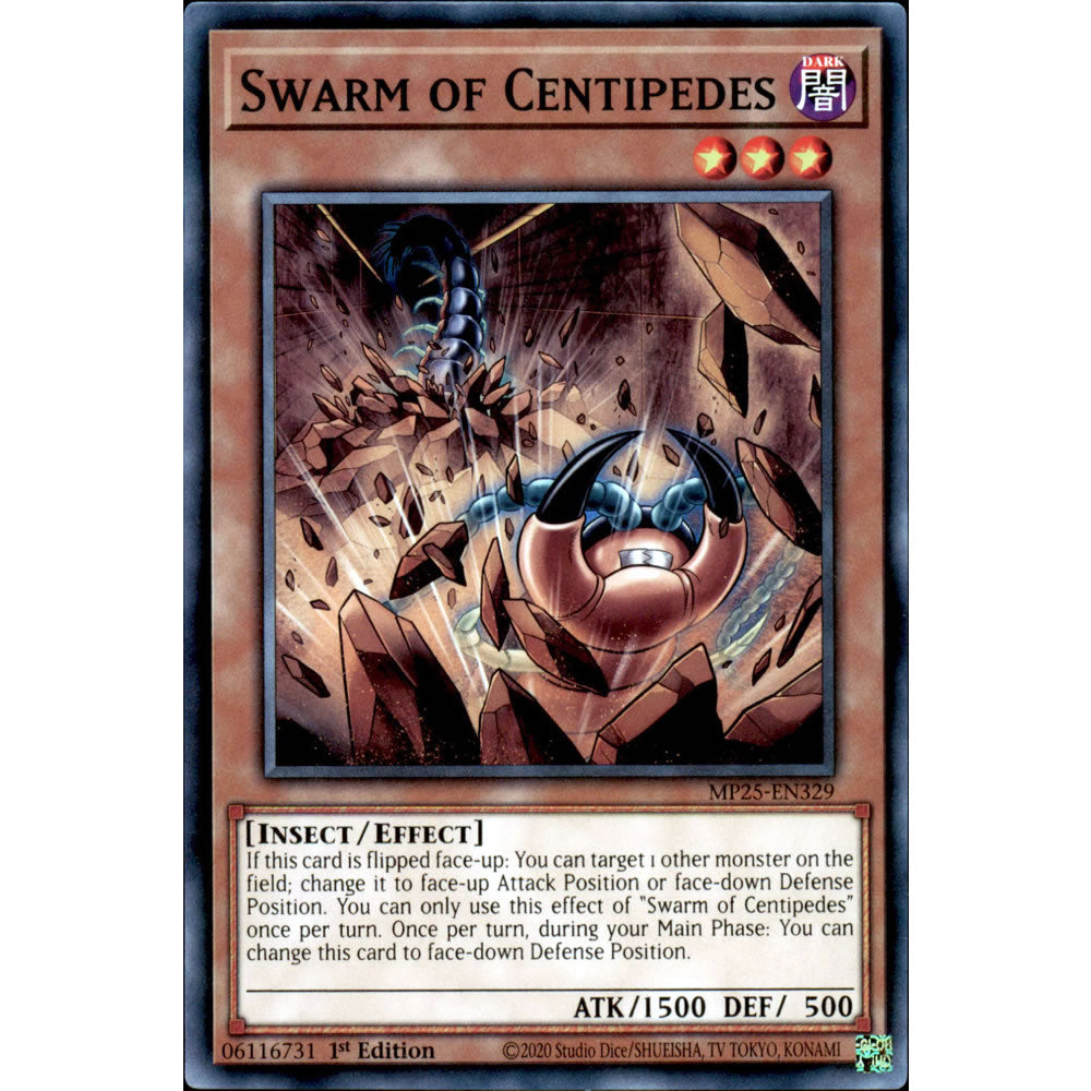 Swarm of Centipedes MP25-EN329 Yu-Gi-Oh! Card from the Mega Tin 2025 Mega Pack Set