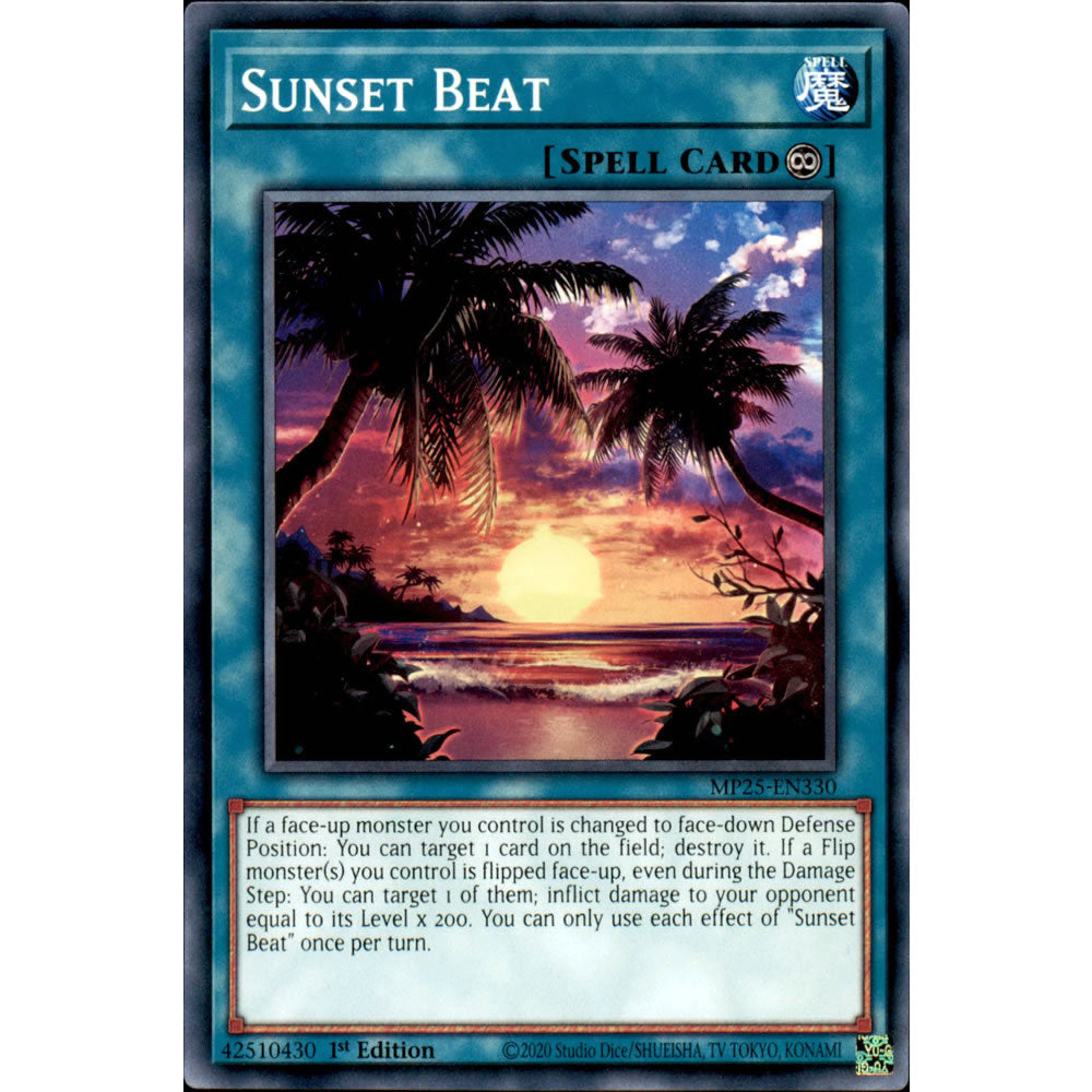 Sunset Beat MP25-EN330 Yu-Gi-Oh! Card from the Mega Tin 2025 Mega Pack Set