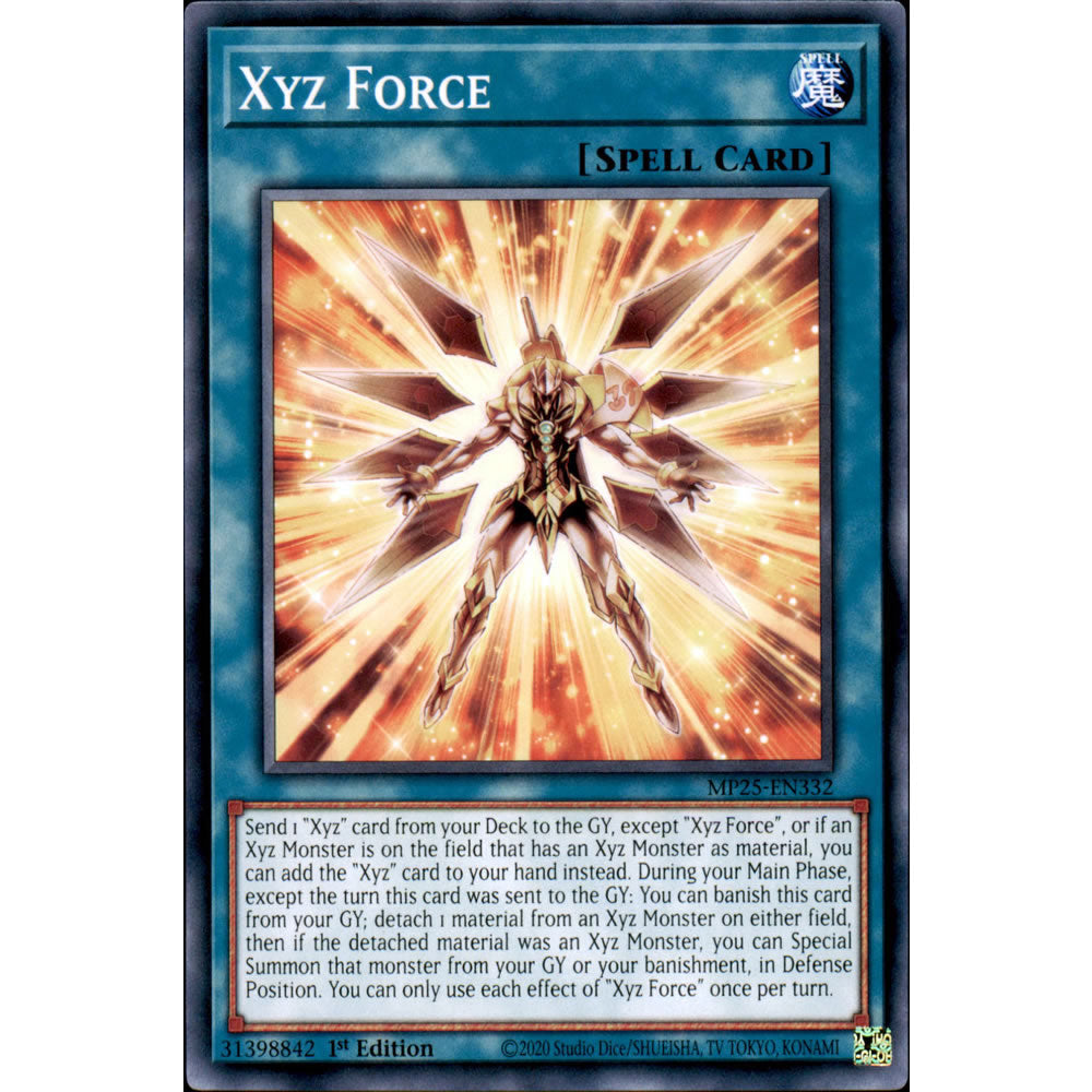 Xyz Force MP25-EN332 Yu-Gi-Oh! Card from the Mega Tin 2025 Mega Pack Set