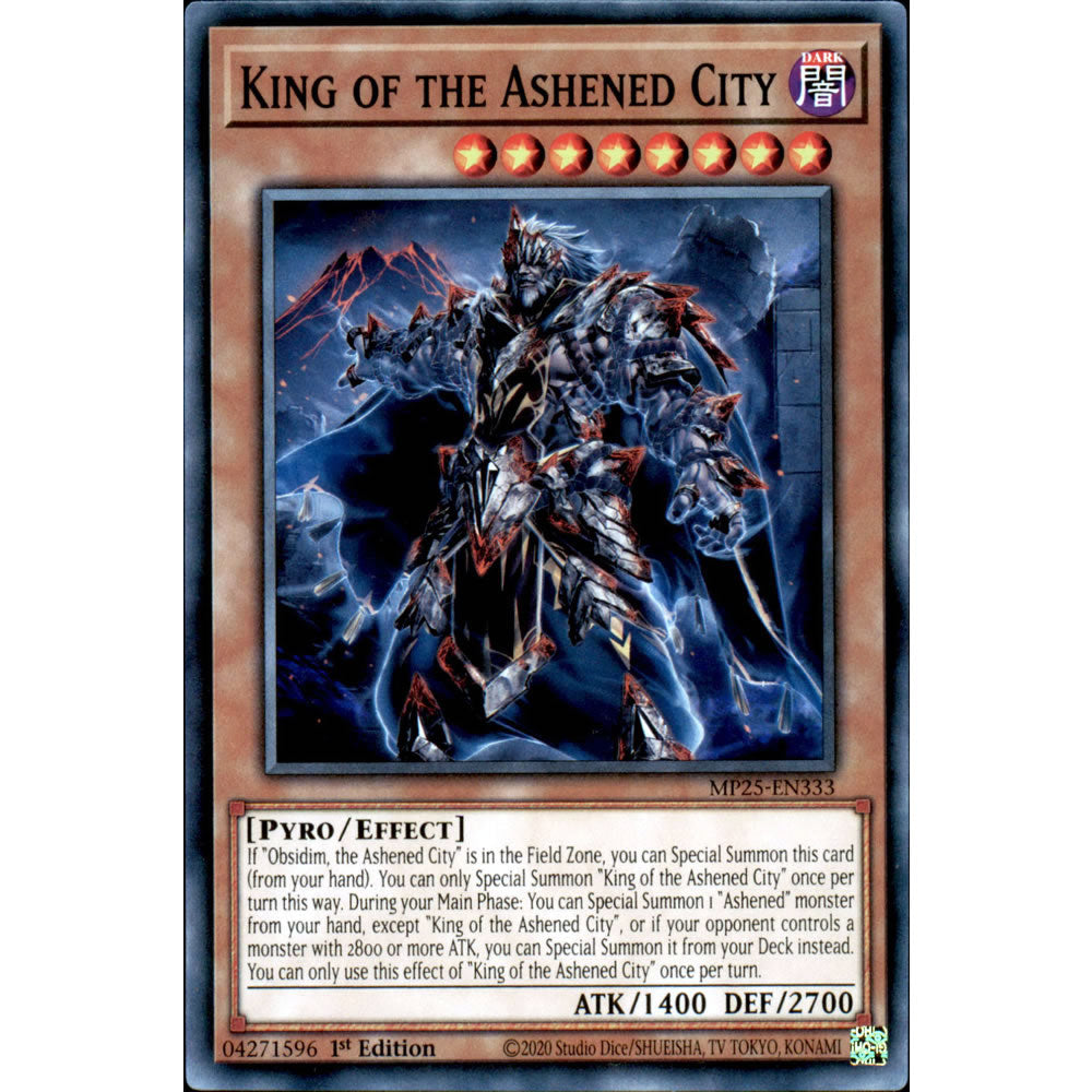 King of the Ashened City MP25-EN333 Yu-Gi-Oh! Card from the Mega Tin 2025 Mega Pack Set