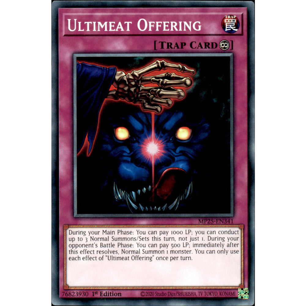 Ultimeat Offering MP25-EN341 Yu-Gi-Oh! Card from the Mega Tin 2025 Mega Pack Set