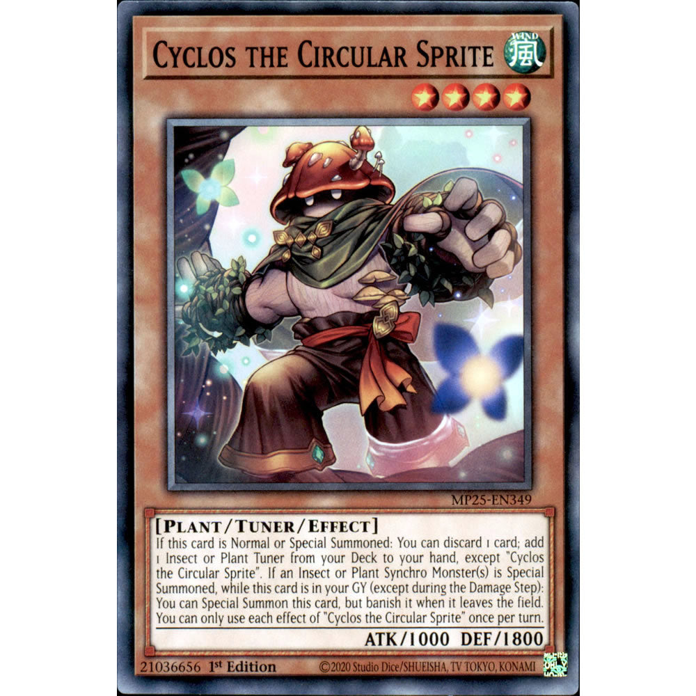 Cyclos the Circular Sprite MP25-EN349 Yu-Gi-Oh! Card from the Mega Tin 2025 Mega Pack Set