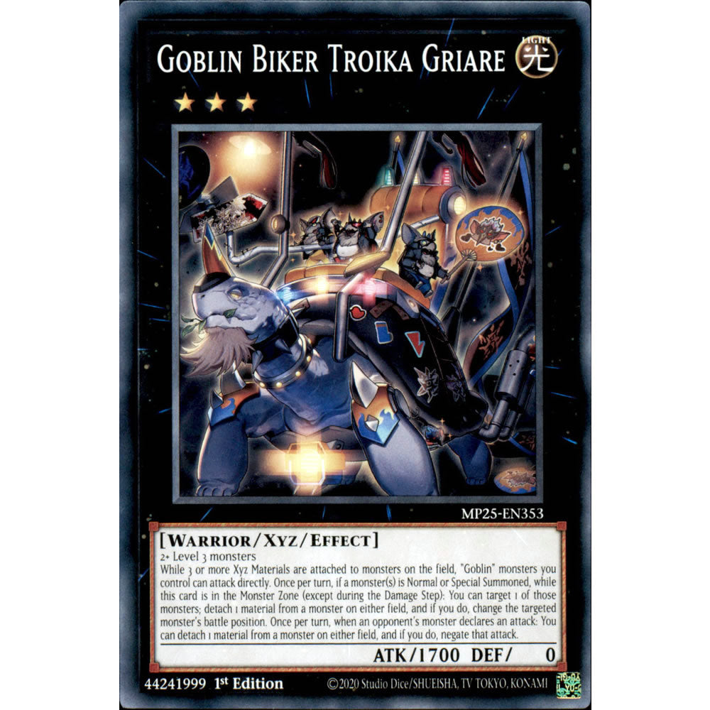 Goblin Biker Troika Griare MP25-EN353 Yu-Gi-Oh! Card from the Mega Tin 2025 Mega Pack Set