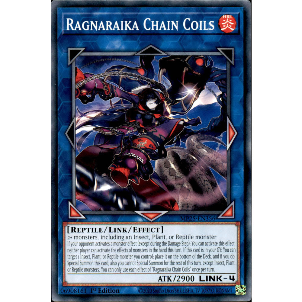 Ragnaraika Chain Coils MP25-EN356 Yu-Gi-Oh! Card from the Mega Tin 2025 Mega Pack Set