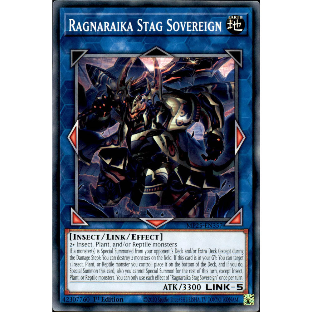 Ragnaraika Stag Sovereign MP25-EN357 Yu-Gi-Oh! Card from the Mega Tin 2025 Mega Pack Set